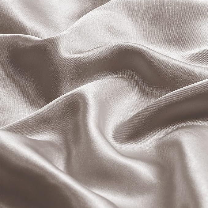 BEDELITE Satin Pillowcase with Zipper 2 Pack, Rose Taupe Pillow Cases Standard - Image 3