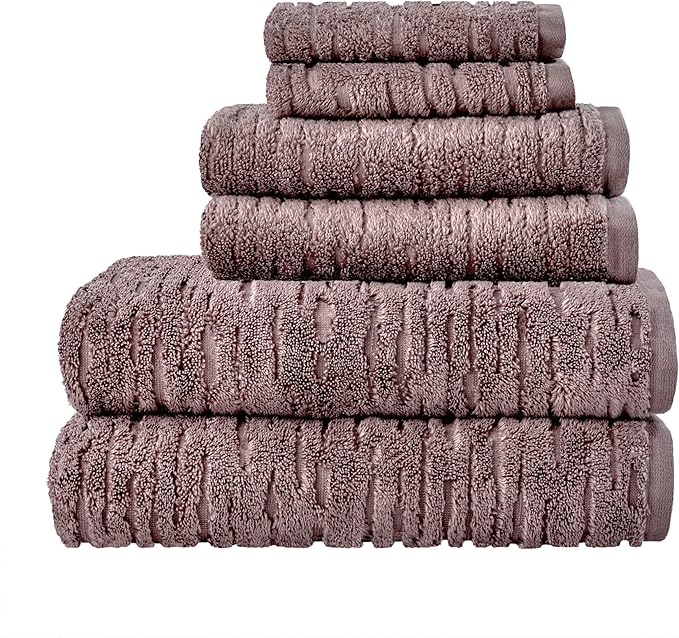 SKL Home CloudSoft Cotton Luxury Bath Towel, Soft Plum - Image 7
