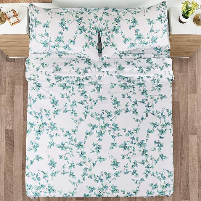 Utopia Bedding Queen Sheet Set, Soft Microfiber 4 Piece Bed Sheets - Image 2