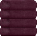 GLAMBURG Ultra Soft 4 Pack Oversized Bath Towel Set 27x54 inches, 100% Cotton by GLAMBURG