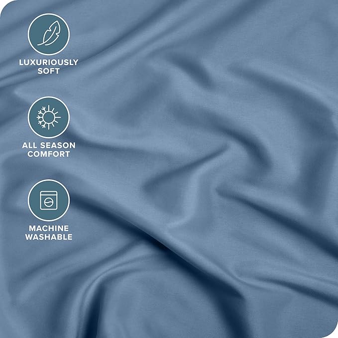 Bare Home Fitted Bottom Sheet Short Queen Size - Image 2