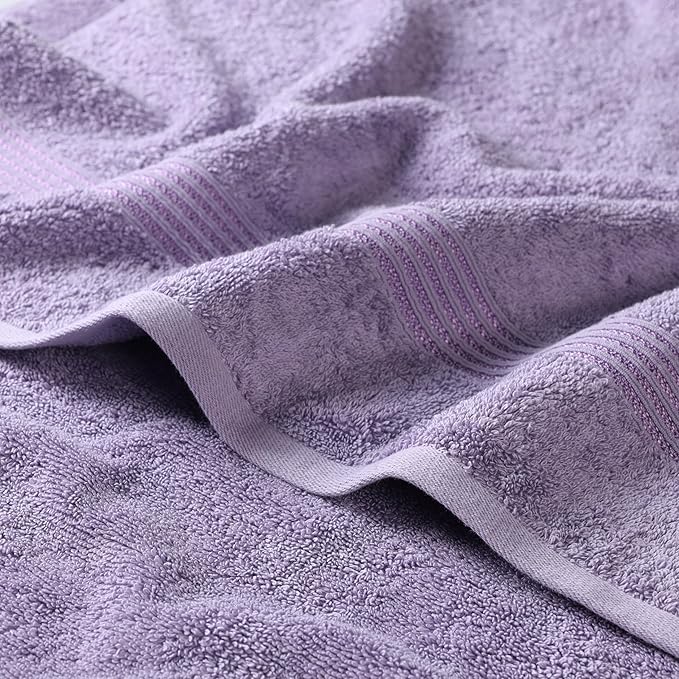 Superior Egyptian Cotton 8-Piece Towel Set, Guest Bath Decor Essentials - Image 3