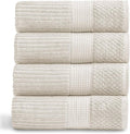 Springtree Home 100% Cotton Bath Towel Set of 4 | Super Soft & Absorbent by SpringtreeHome