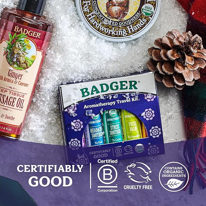 Badger Ginger Massage Oil, 100% Organic Massage Oil, w/Arnica Oil & Cayenne - Image 7