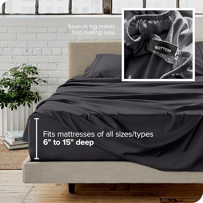 Bare Home California King Sheet Set - Image 5