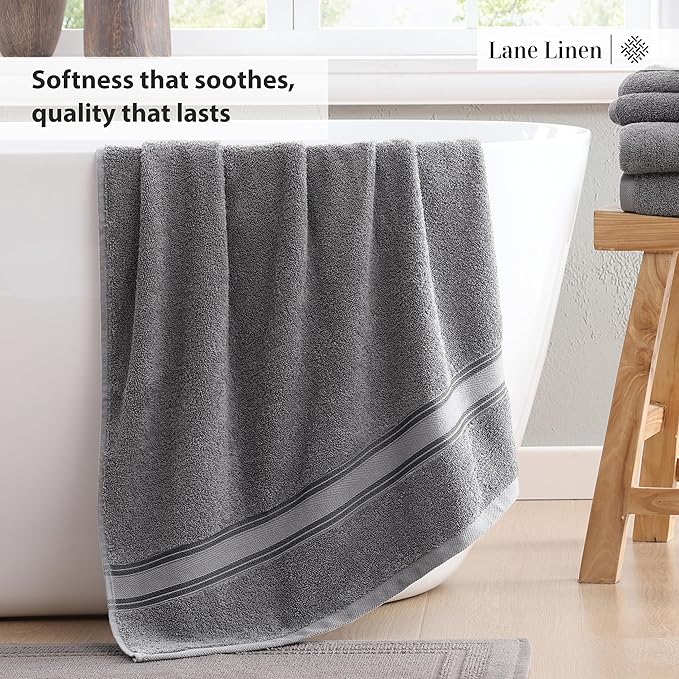 LANE LINEN Luxury Bath Towels Set of 6 - Image 5