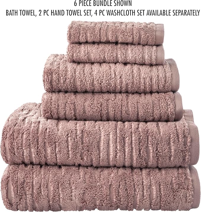SKL Home CloudSoft 100% Cotton Luxury 6-Piece Towel Set, 600 GSM, Ultra Plush & - Image 7