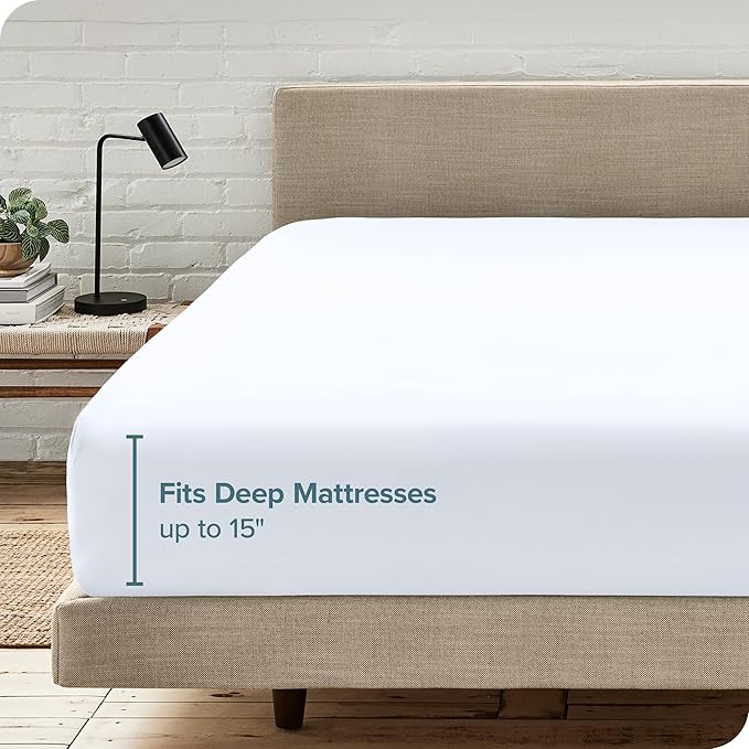 Bare Home 6-Pack Fitted Bottom Sheets - Image 6