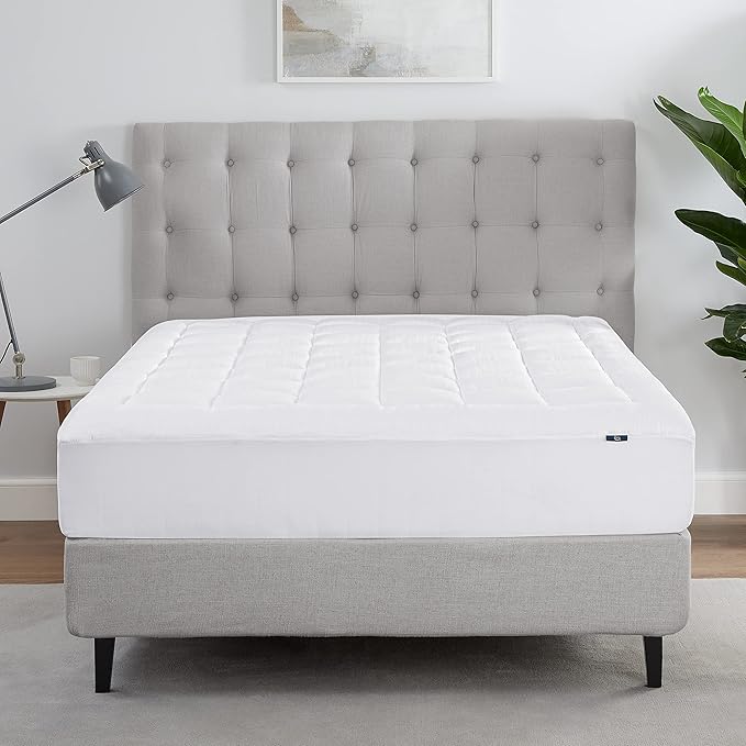 Serta ComfortSure Queen Mattress Cover, Fitted Pillow Top Mattress Pad - Image 3