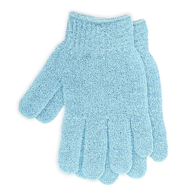 4 Pairs Exfoliating Gloves for Shower, Shower Gloves, Body Scrubber, Korean - Image 7