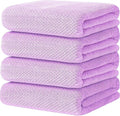 4 Pack Bath Towel Set, Waffle Bath Towel Set, Microfiber Super Soft Highly by Wuwahold