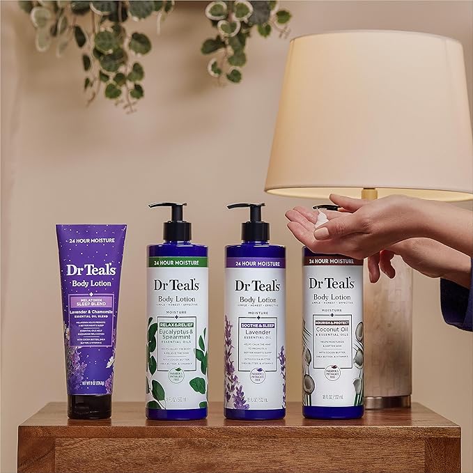 Dr Teal's 24 Hour Moisture+ Body Lotion, Eucalyptus & Spearmint & Essential Oils - Image 6