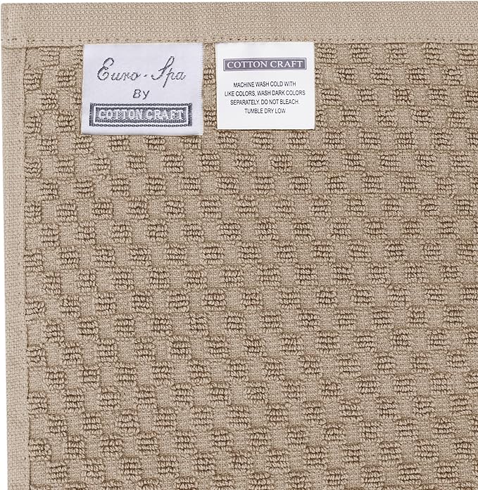 COTTON CRAFT Euro Spa Waffle Wash Cloth - Image 7