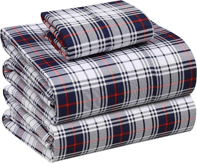 RUVANTI 100% Cotton Sheets – Twin XL Size Percale Bedding, Cooling & Breathable by Ruvanti