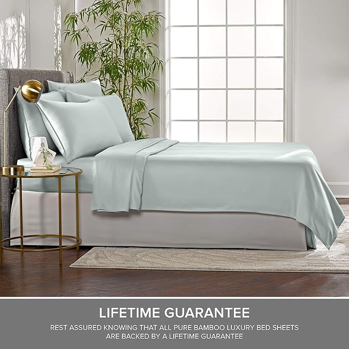 Pure Bamboo Split King Sheets, Genuine 100% Organic Viscose Derived from Bamboo - Image 4