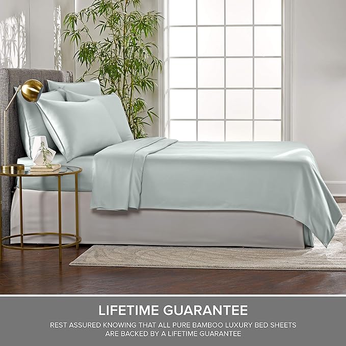 Pure Bamboo Twin XL Sheets, Genuine 100% Organic Viscose Derived from Bamboo - Image 4