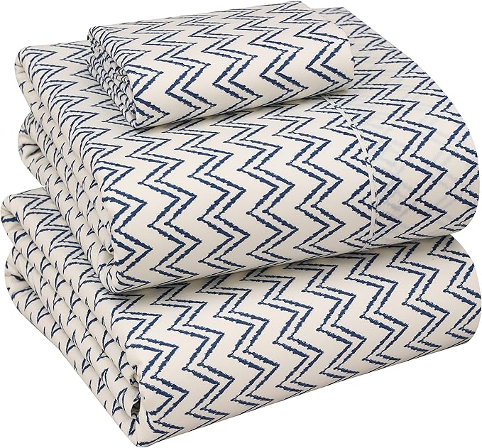 RUVANTI 100% Cotton Sheets – Twin Size Percale Bedding, Cooling & Breathable by Ruvanti