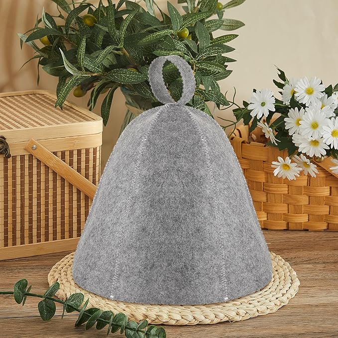JaGely Sauna Hat for Men Women Sauna Hat Vaporarium Cap Russian Banya Cap for - Image 5