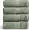 Springtree Home 100% Cotton Bath Towel Set of 4 | Super Soft & Absorbent by SpringtreeHome