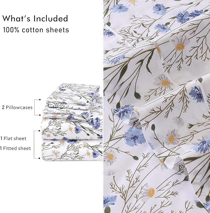 RUVANTI 100% Cotton Sheets – California King Percale Bedding, Cooling & - Image 9