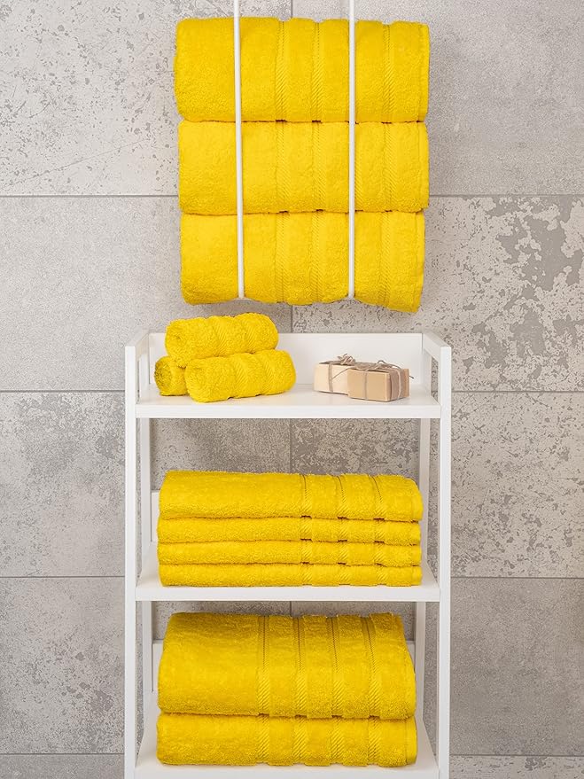 American Soft Linen Luxury 4 Piece Bath Towel Set, 600 GSM 100% Cotton Turkish - Image 7