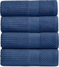 Springtree Home 100% Cotton Bath Towel Set of 4 | Super Soft & Absorbent by SpringtreeHome
