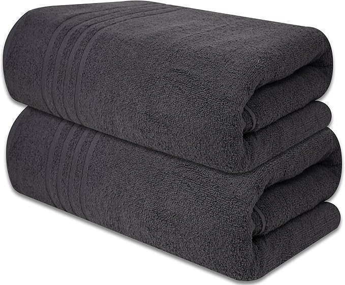 Pack of 2 Jumbo Bath Sheet 40 x 80 Inches, Extra Large Lightweight & Quick Dry - Image 8