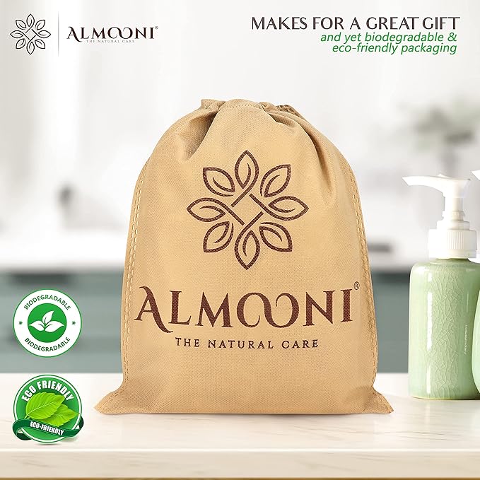 Almooni Premium Egyptian Exfoliating Loofah Pad Body Scrubber - Image 7
