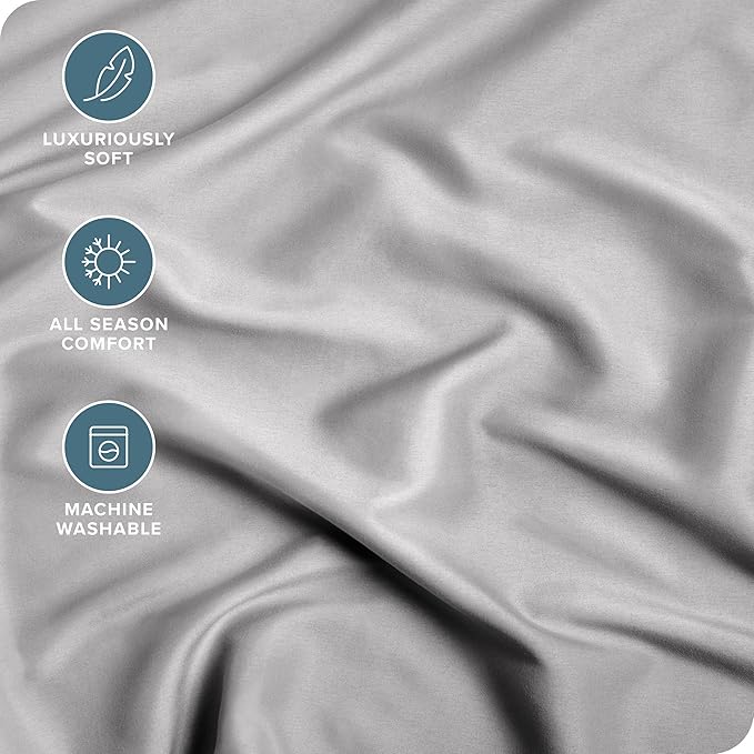 Bare Home Fitted Bottom Sheet King Size - Image 2