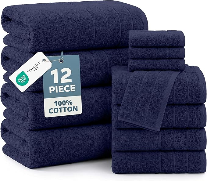 Casa Platino Luxury Cotton Bath Towel Set by CasaPlatino