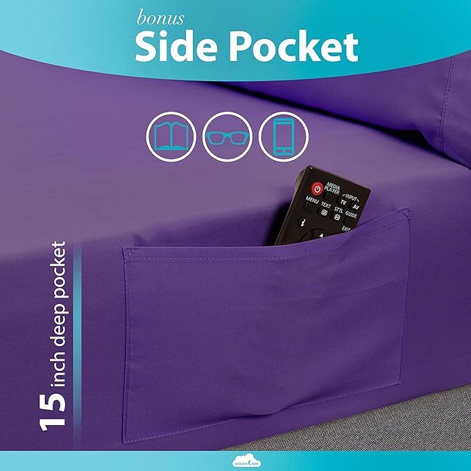 DREAMCARE Twin XL Fitted Sheet - Image 3