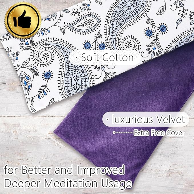 Lavender Eye Pillow for Relaxation, Sleep – Weighted Eye Mask for Headache - Image 7