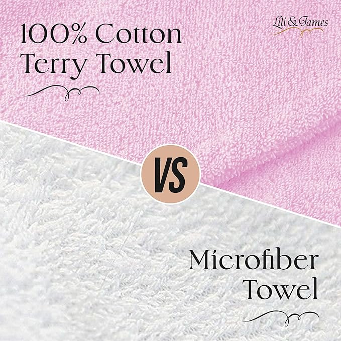 Cotton Hair Towel Wrap for Women/Kids | Quick Dry, Soft & Absorbent 420 GSM - Image 4