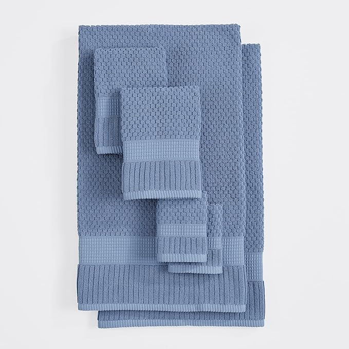 NY Loft 100% Cotton Towel Set 6 Piece | Super Soft & Absorbent Quick-Dry 2 Bath - Image 8