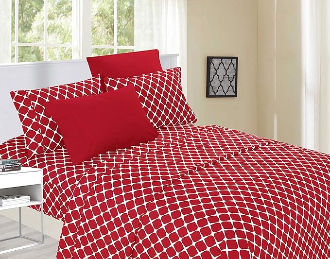 Elegant Comfort Luxury Soft Bed Sheets Bloomingdale Pattern - Image 2