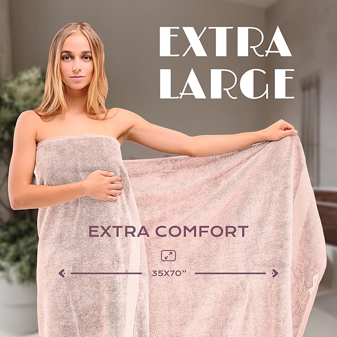 White Classic Luxury Soft Bath Sheet Towels - Image 4