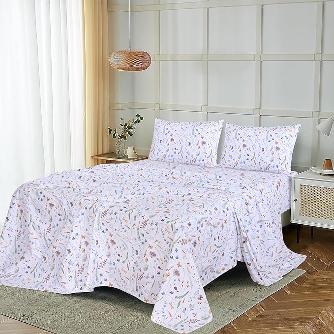 RUVANTI 100% Cotton Sheets – Twin Size Percale Bedding, Cooling & Breathable - Image 9
