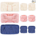 DiyJibb 9 Pcs Spa Headband for Washing Face, Skincare Headband and Wristband Set by DiyJibb