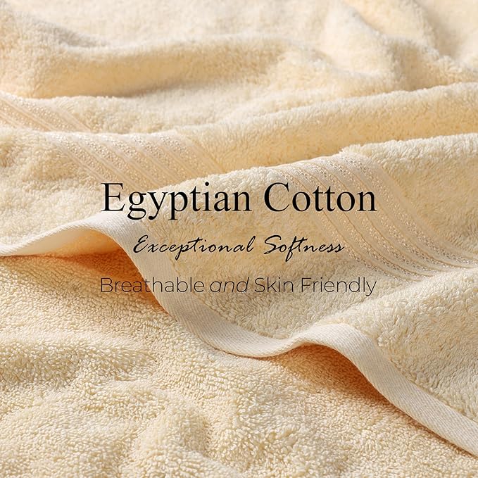 Superior Egyptian Cotton 3-Piece Towel Set, Basic Towels - Image 7
