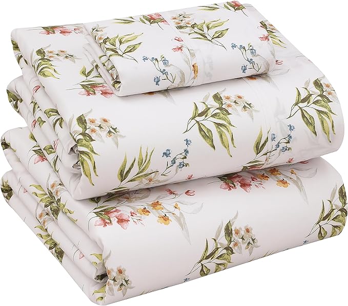 RUVANTI 100% Cotton Sheets – Twin XL Size Percale Bedding, Cooling & Breathable by Ruvanti