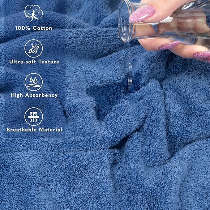 American Soft Linen 35x70 Jumbo Large Bath Towel, 600 GSM 100% Cotton Turkish - Image 4