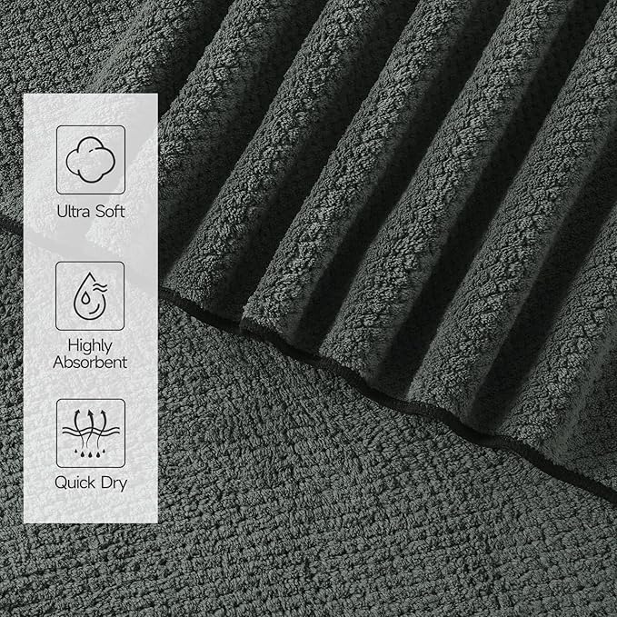 REDKISS Soft 6 Piece Bath Towels Set, 2 Large Bath Towel Sheet, 2 Hand Towels - Image 4