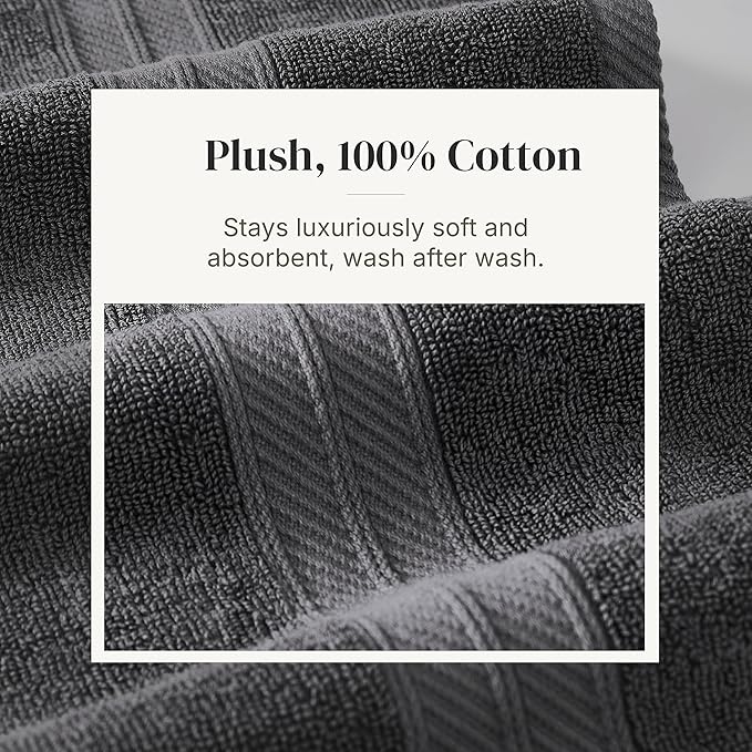 Modern Threads Botanical Vine 6-Piece 100% Cotton Towel Set – Reversible Yarn - Image 5