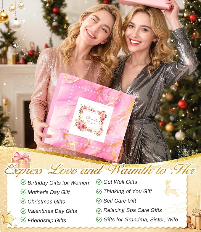 Birthday Gifts Basket for Women Mom Her Sister Grandma, Get Well Self Care Gift - Image 2