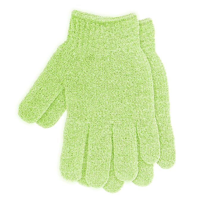 4 Pairs Exfoliating Gloves for Shower, Shower Gloves, Body Scrubber, Korean - Image 6