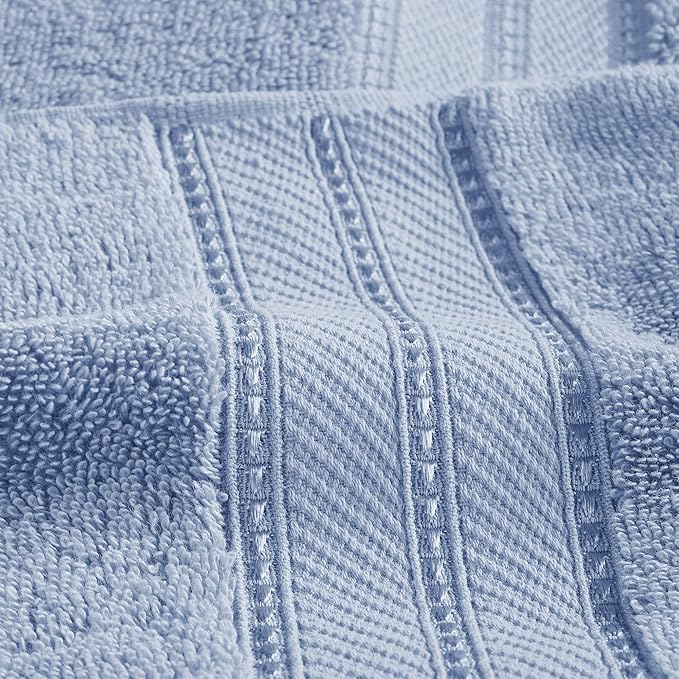 Modern Threads 4-Pack SpunLoft Bath Sheet Blue 35x66 - Image 6