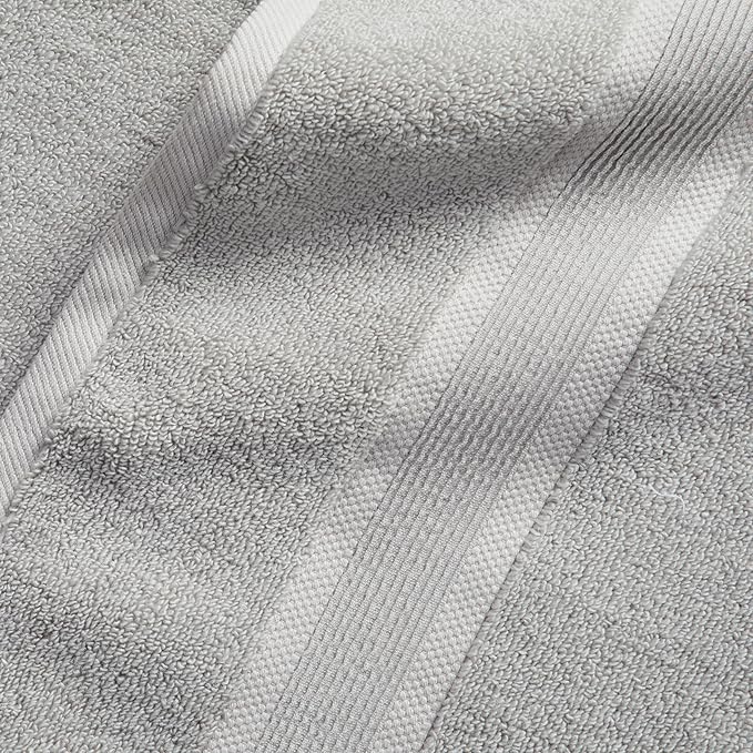 Springtree Home Luxury Bamboo Rayon Bath Towel Set 6 Piece Set | 35% Bamboo - Image 9