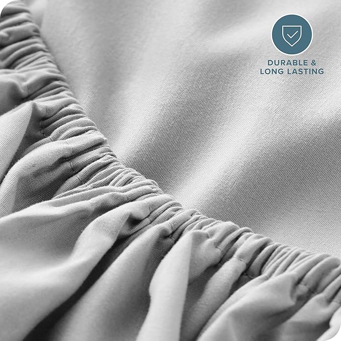 Bare Home Fitted Bottom Sheet Full Size - Image 5
