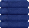 GLAMBURG Ultra Soft 4 Pack Oversized Bath Towel Set 27x54 inches, 100% Cotton by GLAMBURG