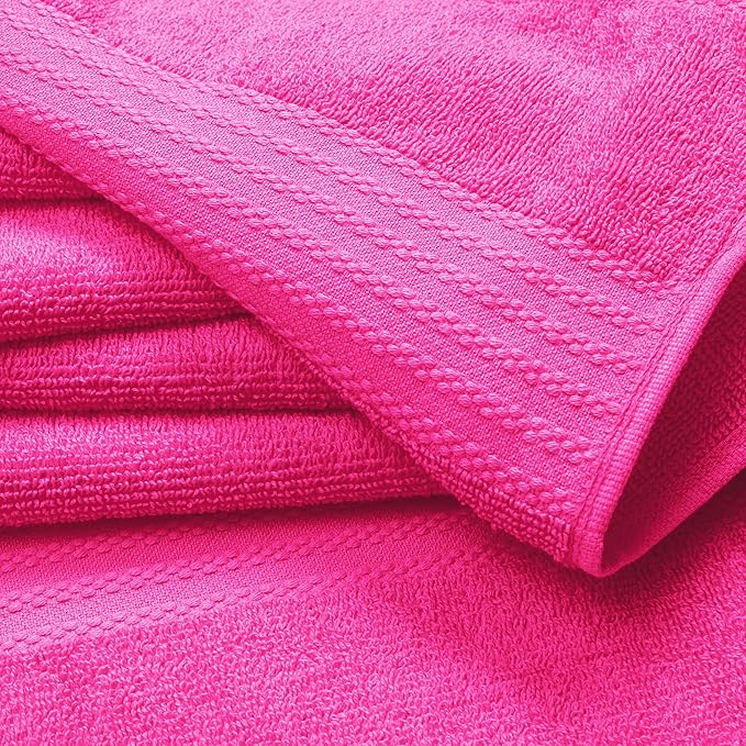 GLAMBURG Premium Cotton Oversized 2 Pack Bath Sheet 35x70-100% Pure Cotton - Image 2
